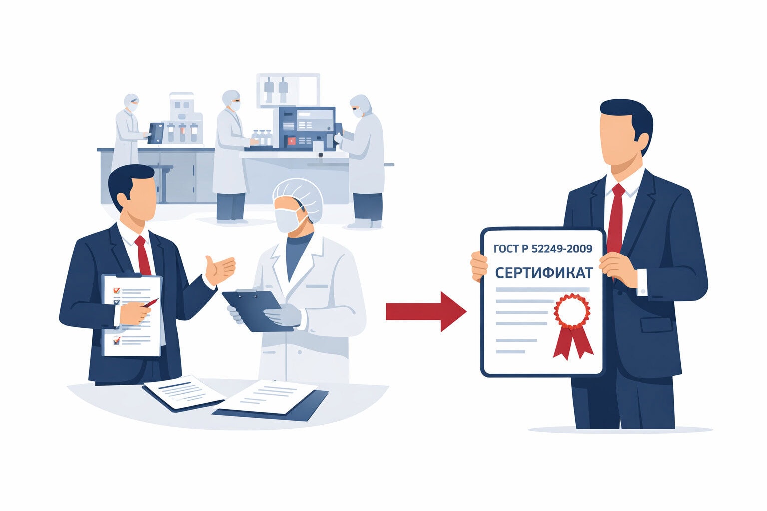 Процедура сертификации ГОСТ Р 52249-2009 в Алупке